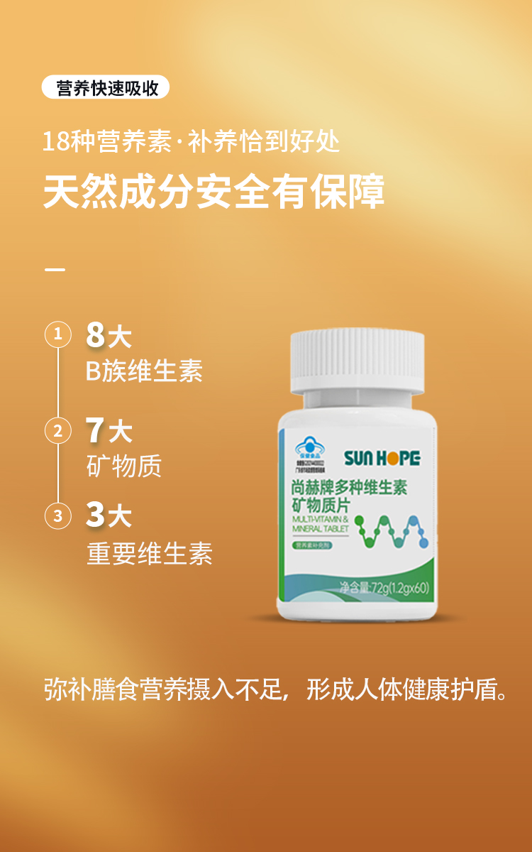 米兰在线牌多种维生素矿物质片