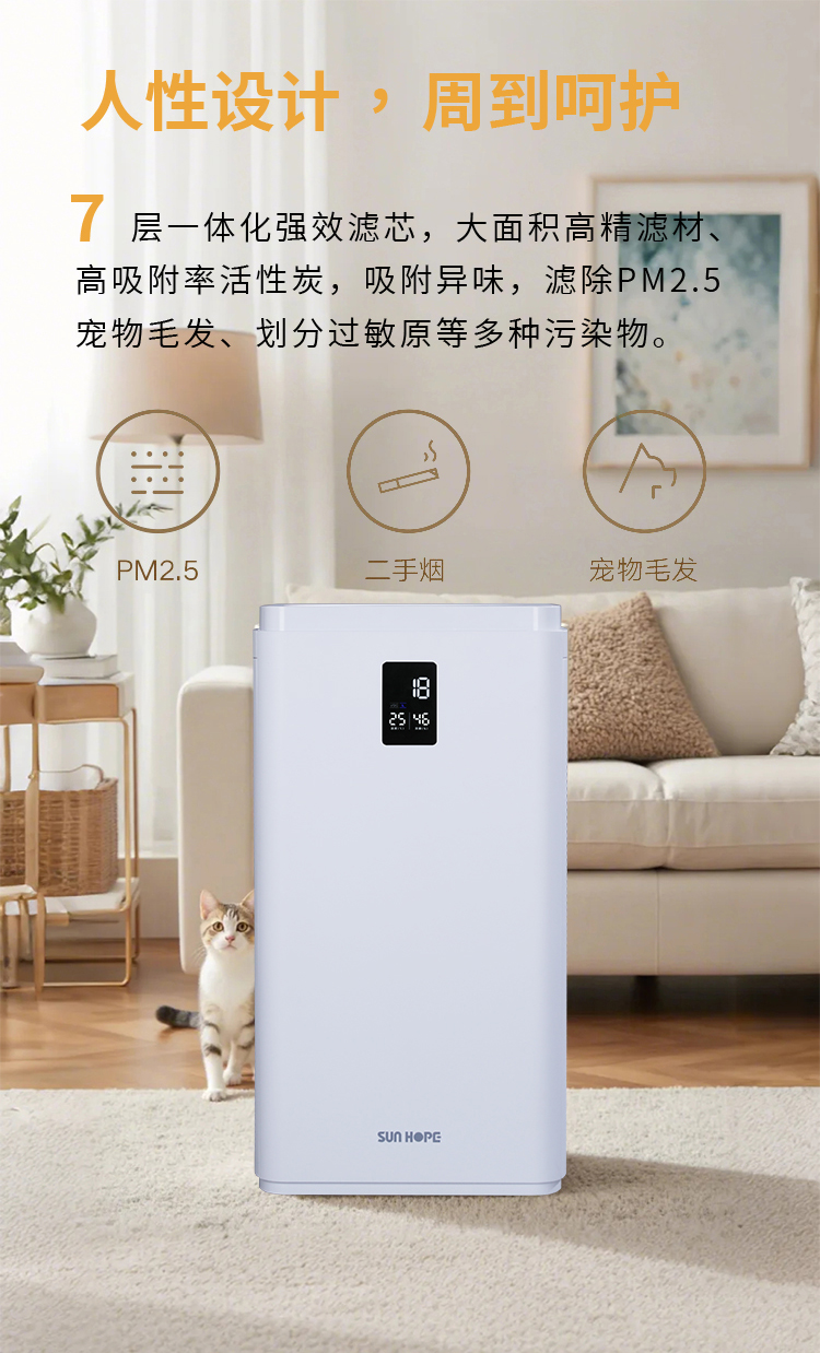 米兰在线空气净化器KJ650F-S01